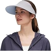 Sun Visors for Women Wide Brim Summer UV Protection Foldable Sun Hat UPF 50+ Beach Cap SNH5M133T