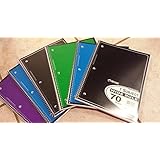 Top Flight Standards 1 Subject Notebook Wide Rule, 70 Sheets 70 CT (Pack of 6) by Top Flight