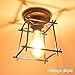 Lysed Semi-Flush Mount Ceiling Light,Industrial Vintage Chic Style Ceiling Lamp for Dining Room Home Decoration