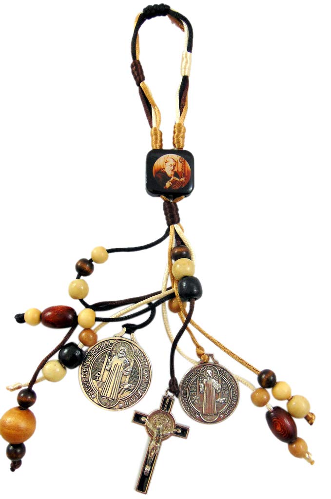 St Benedict Home Protection Door Hanger with Saint Card House Blessing Gift Set