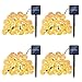 Qedertek Globe Outdoor Solar String Lights, 19.7ft 30 LED Solar Globe LightsOutdoor for Home, Patio, Lawn, Garden, Party and Holiday Decoration (4Pack, Warm White)