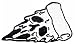 skull Pizza Hut Cooking Chef Kid Baby cartoon patch Sew Iron on Embroidered Applique Sign Vest Jackt T shirt Costume Gift