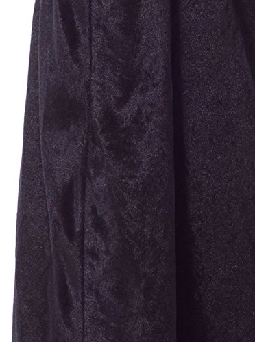 Little Adventures Deluxe Black Velvet Cloak/Cape with Lined Hood for Children - L/XL (5-9 Yrs)