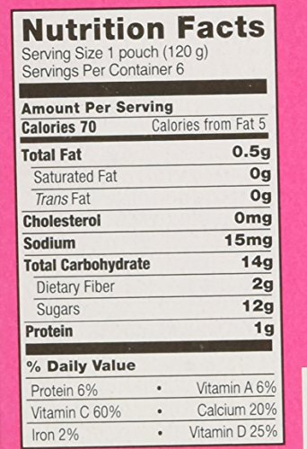 EARTH’S BEST, ORGANIC FRUIT YOGURT SMOOTHIE, MIXED BERRY (PACK OF 6)