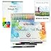 Watercolor Brush Pens - 20 Colors +1 Blending Pen with Included Bonus Watercolor Sketch Pad | Nylon Brush Tips | Included E-Book | Ideal for Art, Sketching, Manga, Comics, Calligraphy