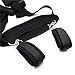 Bondage Restraint Kit - Black Hand & Ankle Cuffs Strap Set With Soft Pillow For Men & Women and Couple