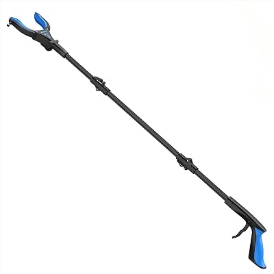 Kekoy Extendable Grabber Reacher Tool 32 Inch with Headlight Anti-Slip Jaw