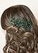 FXmimior Bridal Women Green Vintage Wedding Party Crystal Rhinestone Vintage Hair Comb Hair Accessories