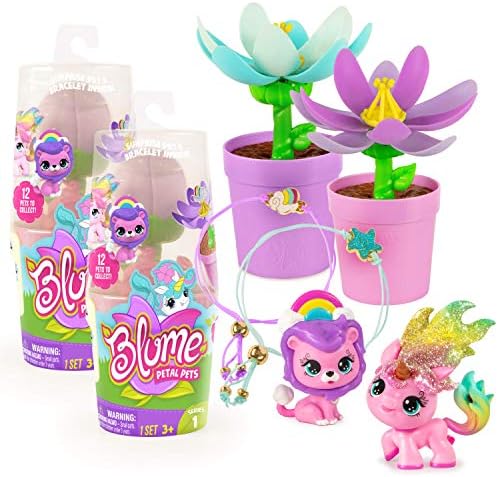 Blume Petal Pets 2-Pack, Unbox A Surprise Collectible Pet Charm