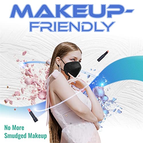 Medtecs KN95 Face Masks Disposable Individually Wrapped, 5 Ply