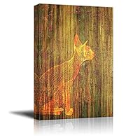Canvas Wall Art Abstract Animal Lines Art Canvas Prints Home Artwork Decoration for Living Room,Bedroom - 12x18 inches