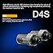 CougarMotor HID Xenon Headlight Replacement Bulbs - D4S - 35W 6000K (Pack of two bulbs) - 2 Yr Warranty