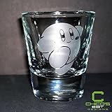 Kirby's Adventure - Kirby - Etched Shot Glass