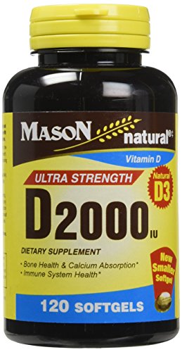 Mason Vitamins D 2000 Tablets, 120 Count