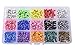 JoyFamily Map Tacks Push Pins 1/8 inch Plastic Round Head with Steel Point, 15 Assorted Colors, 900 Pieces