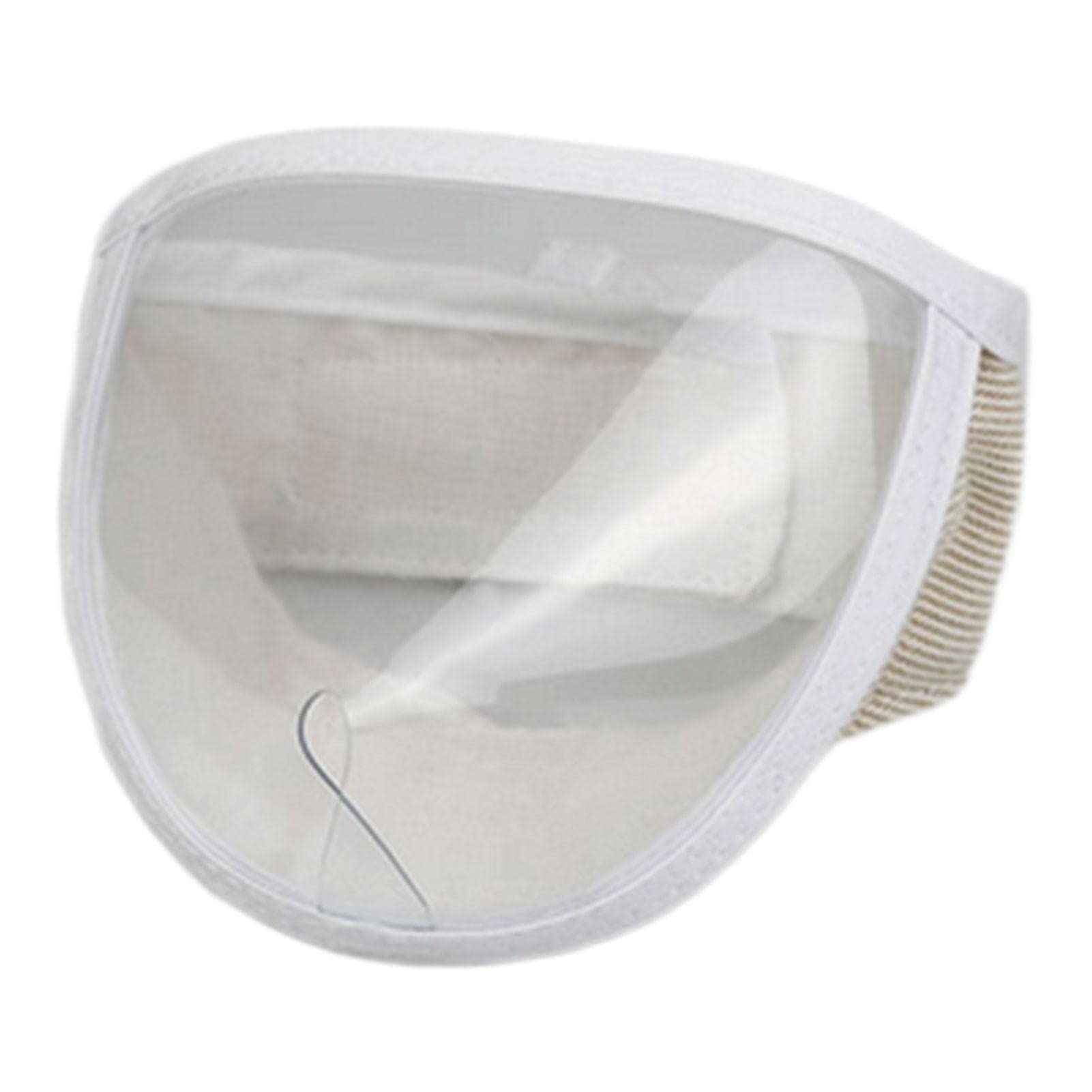zalati Cat Muzzle Breathable Mesh Clear Face Mask Transparent Face Guard for Grooming Anti-Biting Chewing - S