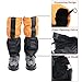 TRIWONDER Fleece-Lined Snow Leg Gaiters Waterproof Boot Gators Hiking Gaiters for Kids Men Women Lightweight Walking Climbing Hunting Cycling Leggings Cover (Orange&Black)