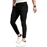 Men's 4-Way Stretch Slim Tapered Fit Golf Joggers -30" 28" 26" Inseam Nylon