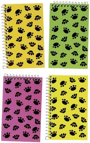 Paw Print Spiral Memo Package of 48