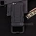 Cocomii Robot Belt Clip Holster iPhone SE/5S/5C/5 Case, Slim Thin Matte Kickstand Swivel Belt Clip Holster Reinforced Drop Protection Bumper Cover Compatible with Apple iPhone SE/5S/5C/5 (Black)