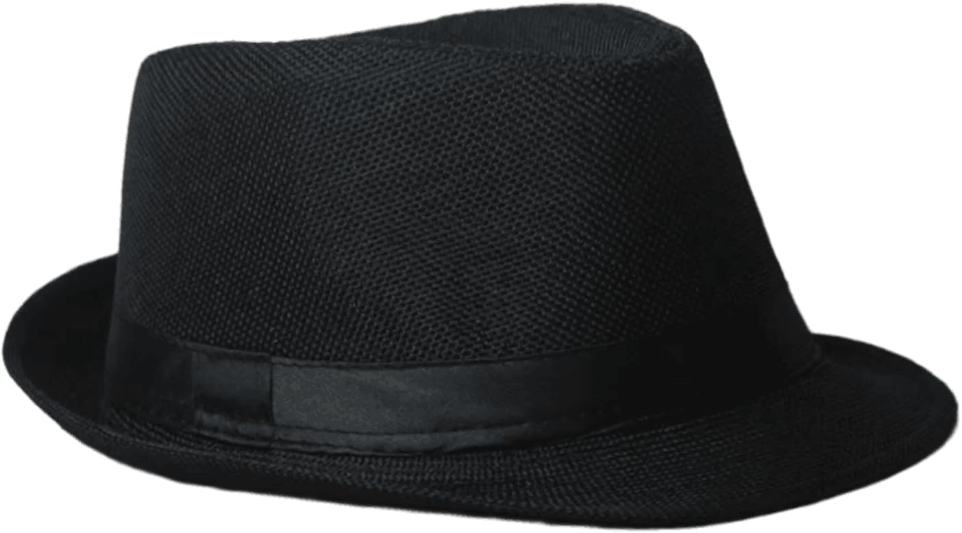 1920s Men Fedora Hat Accessories 20s Men Gangster costume Accessories Short Brim Summer Beach Hat
