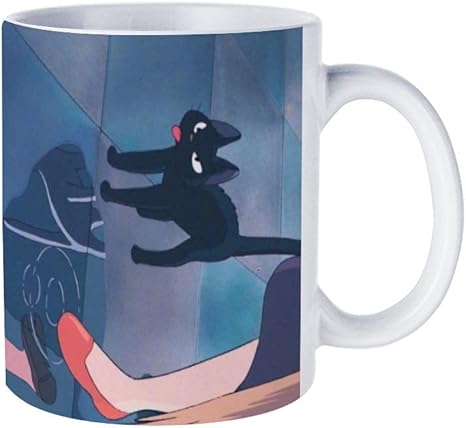 Amazon Co Jp ハイヒール黒猫マグカップ おしゃれ セラミック コーヒーマグ 創意コップ かわいい ティーカップ 330ml ホーム キッチン