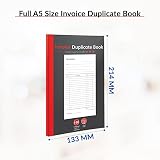 1ABOVE 1-80 Page Numbered Invoice Book A5 Ruled Feint 214x133mm view 6