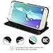 Galaxy S6 Edge Case, TANNC Flip Leather Wallet Phone Case [Layered Dandy] - [Card Slot][Flip][Wallet] - For SAMSUNG Galaxy S6 Edge Devices - Black
