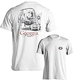 University of Georgia Bulldogs UGA Pride White Adult Short Sleeve T-Shirt
