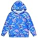 Jxstar Jackets for Kids Blue Jacket Jackets for Girls Bolero Jacket Girls rain Jacket Raincoats Cute Bomber Jacket Fleece Jacket Sky Unicorn 130