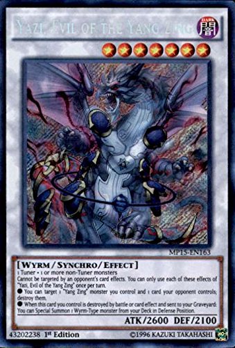 Yu-Gi-Oh! - Yazi, Evil of the Yang Zing (MP15-EN163) - Mega Pack 2015 - 1st Edition - Secret Rare