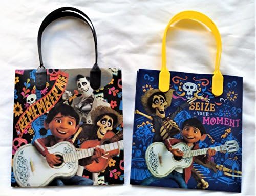 12 pcs Disney COCO Authentic Licensed PIXAR Party Favor Goodie Loot Goody Gift Bags