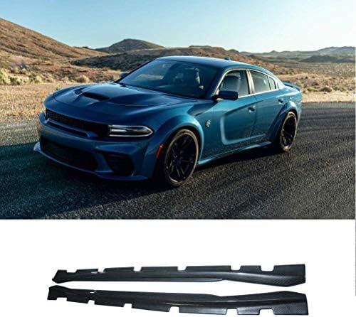 サイドスカート 11 19 ロッカーパネル スプリッターリップ 保護パーツ 車 アクセサリー 傷防止 Abs材質 カーボンファイバーコーティング