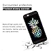 iPhone 6s Case, iPhone 6 Pineapple Case with Pop up Kickstand [Anti-Scratch] Fashion Soft Silicone Rotating Holder Grip Stand Black Cover Case for iPhone 6/6s 4.7 inch