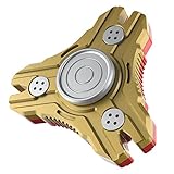 Fidget Spinner Metal Alquar Nova-S Tri Hand Spinner Fidget Toy [Red Gold Iron man Multi Color] Exclusive Prime Bearing Smooth and Quiet Spin,Perfect For ADHD