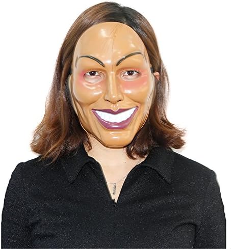 Purge Mask Female Smiling Face Plastic Movie Prop Halloween Masquerade Cosplay