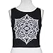 Usstore Crop Tops Vest Backless Tank Tops Blouse For Women Mandala Print (S)