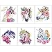 Cute Magic Animals Temporary Tattoos for Children Kids Girls(45Sheets),Konsait Great Girls Fake Stickers Waterproof Rainbow Kids Birthday Party Favors Decorations Birthday Party Gift Bag Fillers
