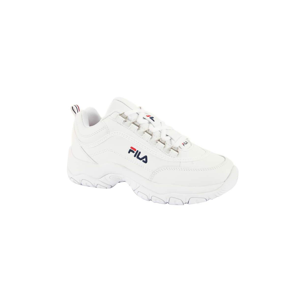 fila strada low white