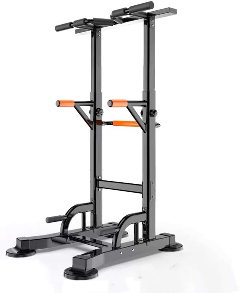 Dip Bar Station Pull Up Bars Power Tower Multifunction Parallel Bars Dip Free Stand Height Adjustment for Home Gym Strength Training Equipment (Color : C)