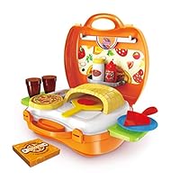 Hunson Deluxe Pizza Suitcase (Pretend Food Play Set)