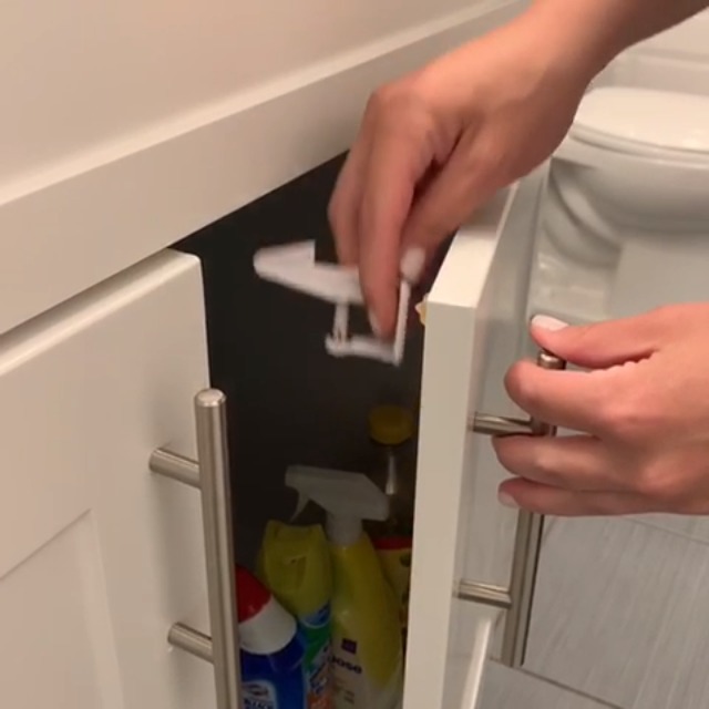 Child-Cabinet-Locks-Invisible-Design-Baby-Proof-Safety-Locks-for-Cabinets-Easy-Adhesive-3M-NO-Tools-Needed-No-Drilling-Closet-and-Drawer-Latches-12-Pack-White