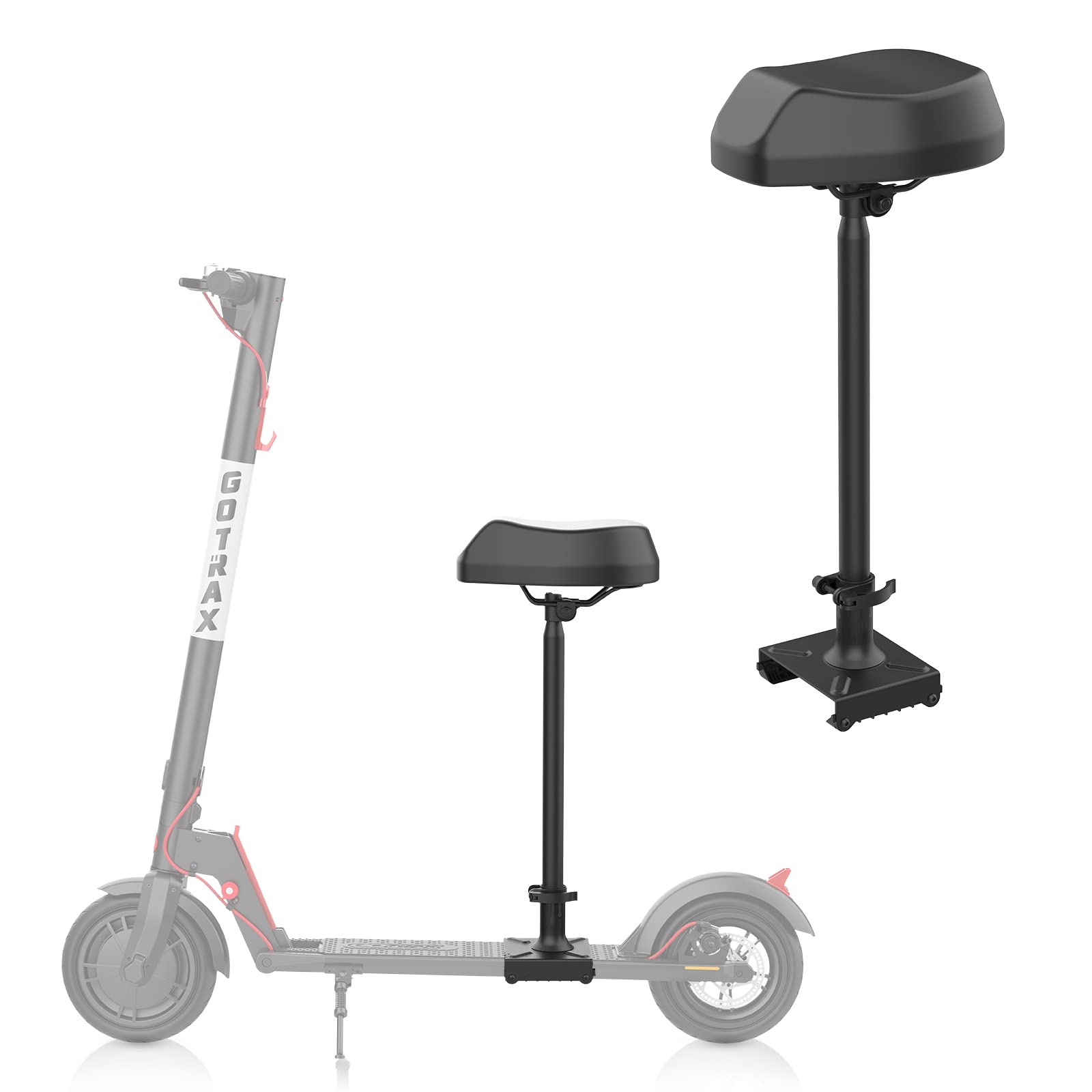 Gotrax Saddle Basic Electric Scooter Seat Only for GXL V2 XR Ultra E Scooter, Comfortable and Adjustable Shockproof Scooter Seats Attachment Black