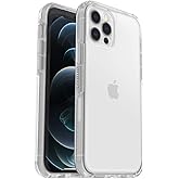 OtterBox iPhone 12 & iPhone 12 Pro Symmetry Series Series Case - Clear, Ultra-Sleek, Wireless Charging Compatible, Raised Edges Protect Camera & Screen