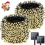 Super-Long 2-Pack Each 85FT Solar String Lights