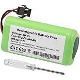 MULS 2600mAh Battery Replacement for Vactidy T6 T7 T8 Robot Vacuum Cleaner | PN: LS001-02 10.8V with Tools, Extended runtime, Easy &amp; Quick Installation, Perfect Compatibility
