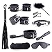 Bondage Restraints Sex Kit, 10 Pcs Bed Bondage Kit Restraints Love wrist and ankle Cuff Bracelets Set Fetish Bondage Restraint System by MUQU. (10pcs/set, Black)