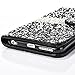 Iphone 6s plus wallet case, 3D Bling Jelly Rhinestone PU Leather Wallet Flip Protective Skin Case with Magnetic Bling Button Closure Perfect Fit for Apple Iphone 6/6s Plus 5.5 inch Black