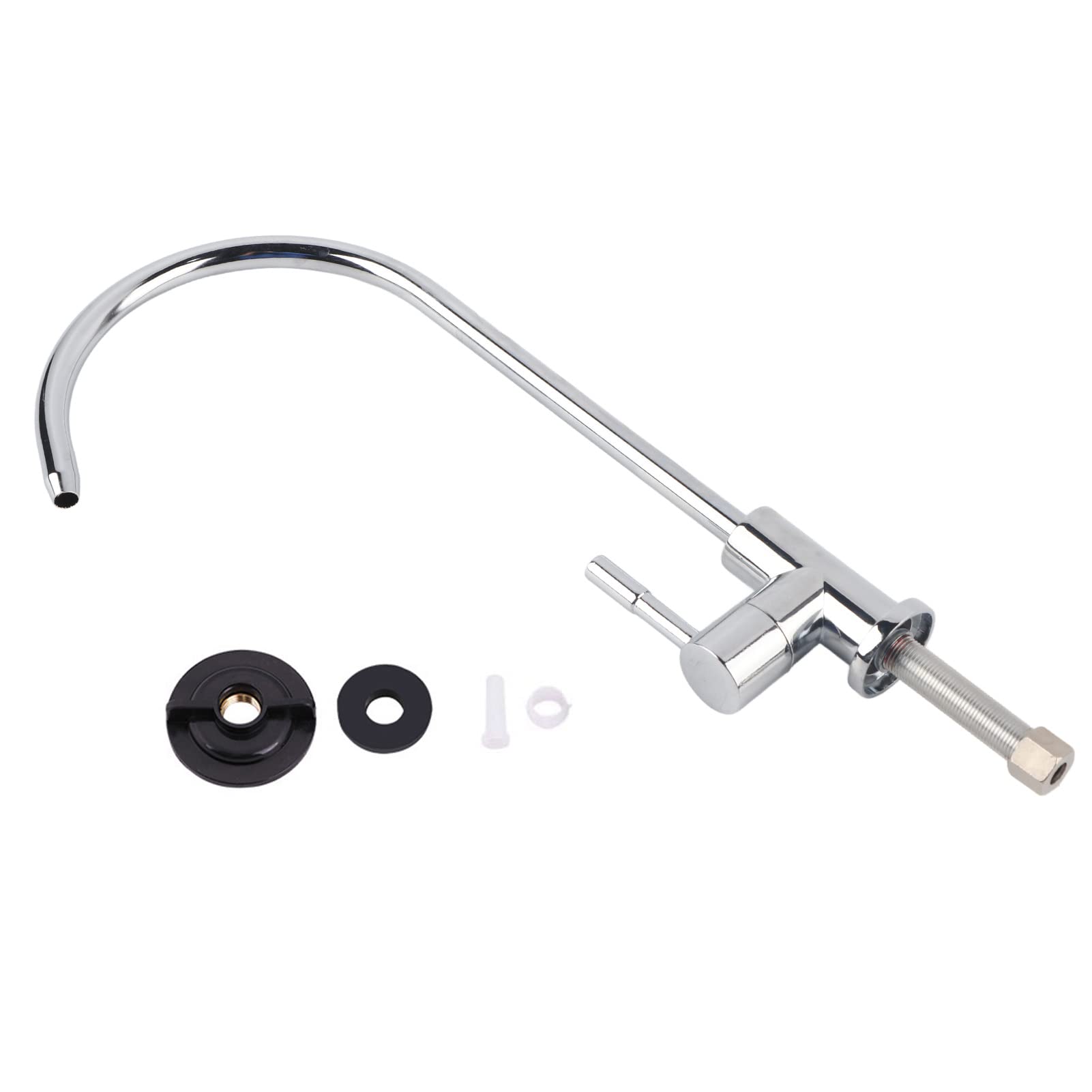 1/4'' Stainless Steel Kitchen Sink Faucet Tap Chrome Reverse Osmosis RO Drinking Water Filter for Under Counter Drinking Water Filtration Kitchen Sink Basin