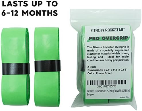 Fitness Drumsticks OVERGRIP, Ripstix, Pound, Cardio Drumming, Grip Tape by FITNESS ROCKSTAR, 2 OVERGRIP IN ONE PACK